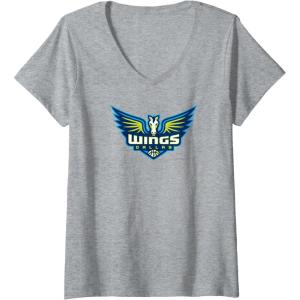 imageWomens WNBA Dallas Wings Fan Base VNeck TShirtHeather Grey