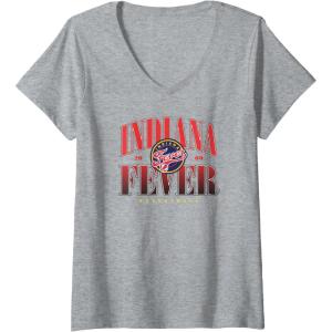 imageWomens WNBA Indiana Fever Courtside VNeck TShirtHeather Grey