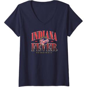 imageWomens WNBA Indiana Fever Courtside VNeck TShirtNavy Blue