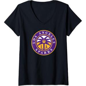 imageWomens WNBA Los Angeles Sparks Fan Base VNeck TShirtBlack