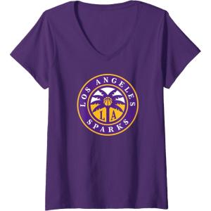 imageWomens WNBA Los Angeles Sparks Fan Base VNeck TShirtPurple