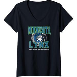 imageWomens WNBA Minnesota Lynx Home Court VNeck TShirtBlack