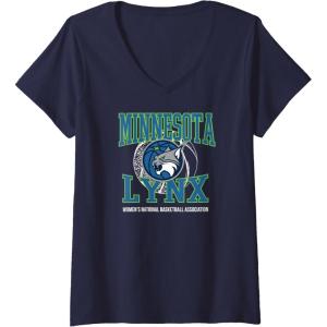 imageWomens WNBA Minnesota Lynx Home Court VNeck TShirtNavy Blue