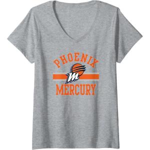 imageWomens WNBA Phoenix Mercury Downtown VNeck TShirtHeather Grey
