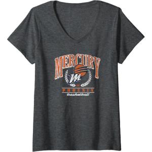 imageWomens WNBA Phoenix Mercury Top Class VNeck TShirtDark Heather Grey