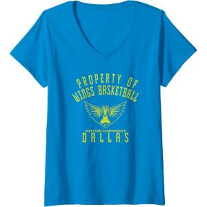 imageWomens WNBA Property Of Dallas Wings Licensed VNeck TShirtSapphire Blue