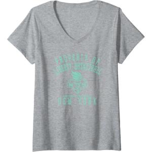 imageWomens WNBA Property Of New York Liberty Licensed VNeck TShirtHeather Grey