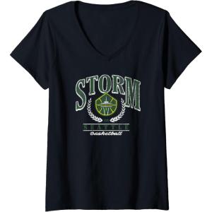 imageWomens WNBA Seattle Storm Top Class VNeck TShirtBlack
