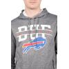 imageUltra Game NFL Mens Soft Fleece Hoodie Pullover Sweatshirt With Zipper PocketsCharcoal Heather
