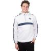 imageUltra Game NFL mens Quarter Zip Pullover Hoodie Packable Windbreaker JacketWhite