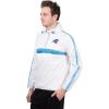 imageUltra Game NFL mens Quarter Zip Pullover Hoodie Packable Windbreaker JacketWhite