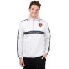 imageUltra Game NFL mens Quarter Zip Pullover Hoodie Packable Windbreaker JacketWhite