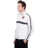 imageUltra Game NFL mens Quarter Zip Pullover Hoodie Packable Windbreaker JacketWhite