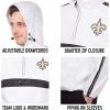 imageUltra Game NFL mens Quarter Zip Pullover Hoodie Packable Windbreaker JacketWhite
