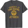 imageWNBA Property Of Los Angeles Sparks Licensed TShirtDark Heather Grey