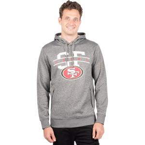 imageUltra Game NFL Mens Soft Fleece Hoodie Pullover Sweatshirt With Zipper PocketsCharcoal Heather