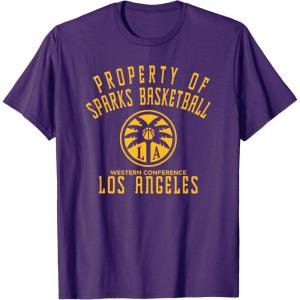imageWNBA Property Of Los Angeles Sparks Licensed TShirtPurple