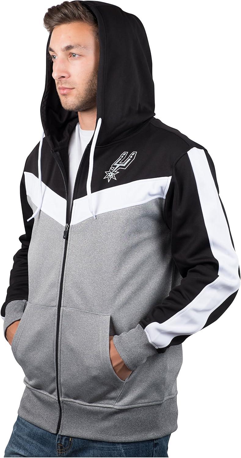 imageUltra Game Mens NBA Official Supremely Soft Full Zip Hoodie SweatshirtBlack