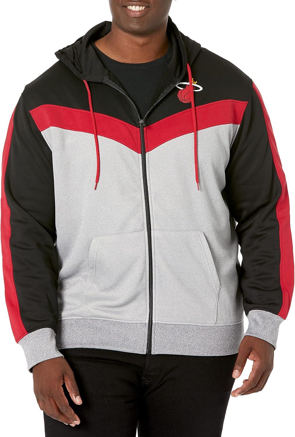 imageUltra Game Mens NBA Official Supremely Soft Full Zip Hoodie SweatshirtBlack