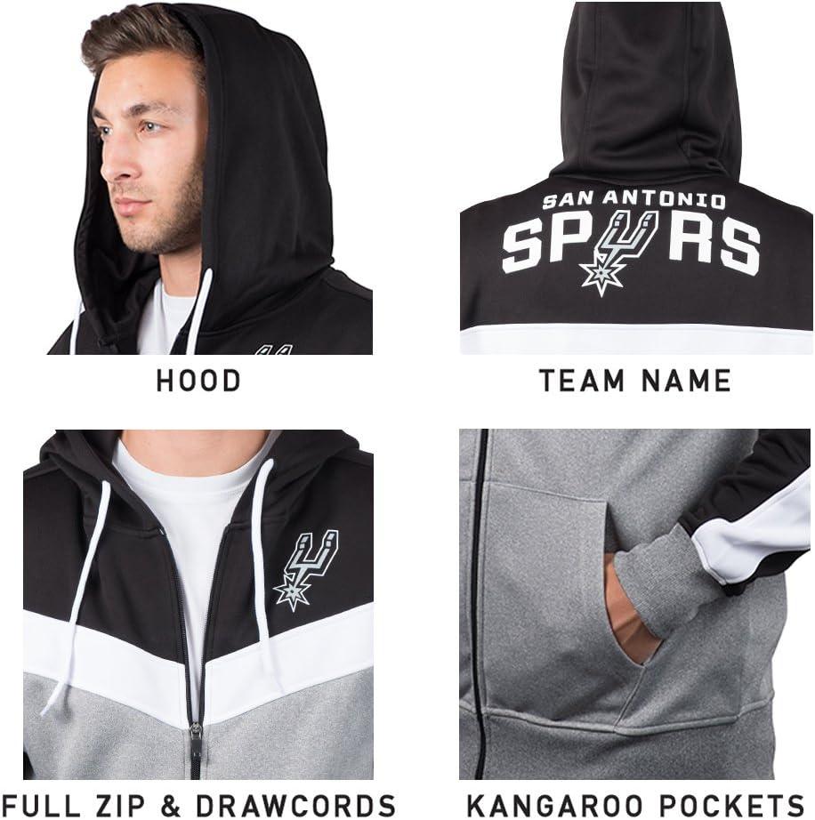 imageUltra Game Mens NBA Official Supremely Soft Full Zip Hoodie SweatshirtBlack