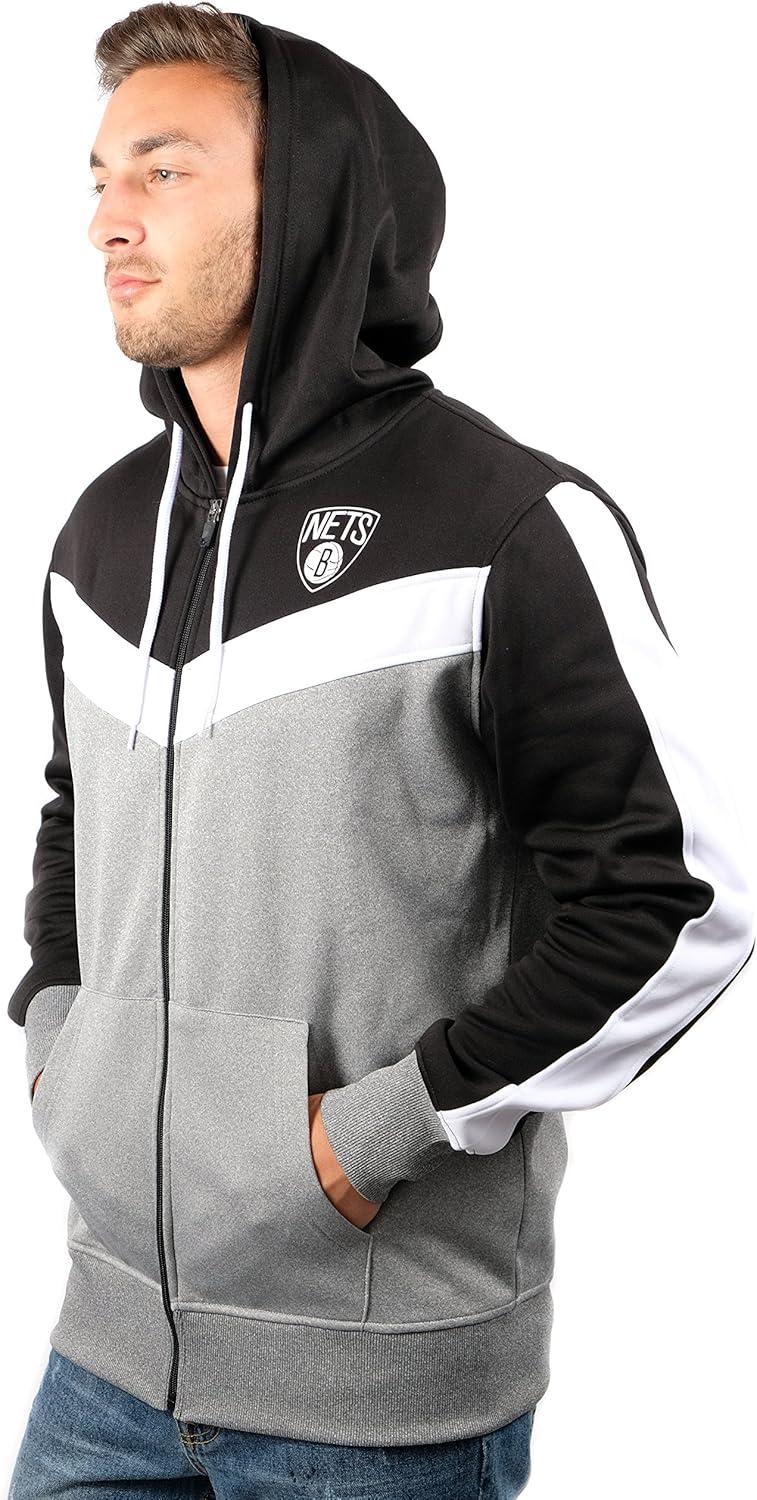imageUltra Game Mens NBA Official Supremely Soft Full Zip Hoodie SweatshirtBlack