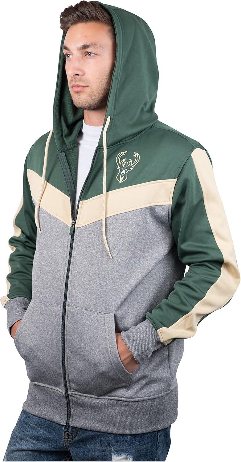 imageUltra Game Mens NBA Official Supremely Soft Full Zip Hoodie SweatshirtHunter Green