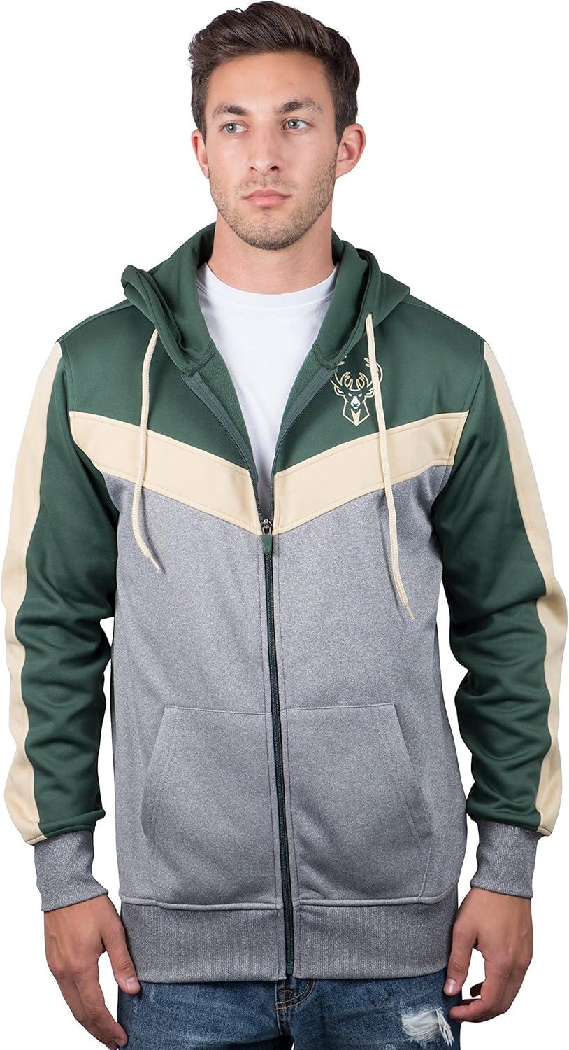 imageUltra Game Mens NBA Official Supremely Soft Full Zip Hoodie SweatshirtHunter Green