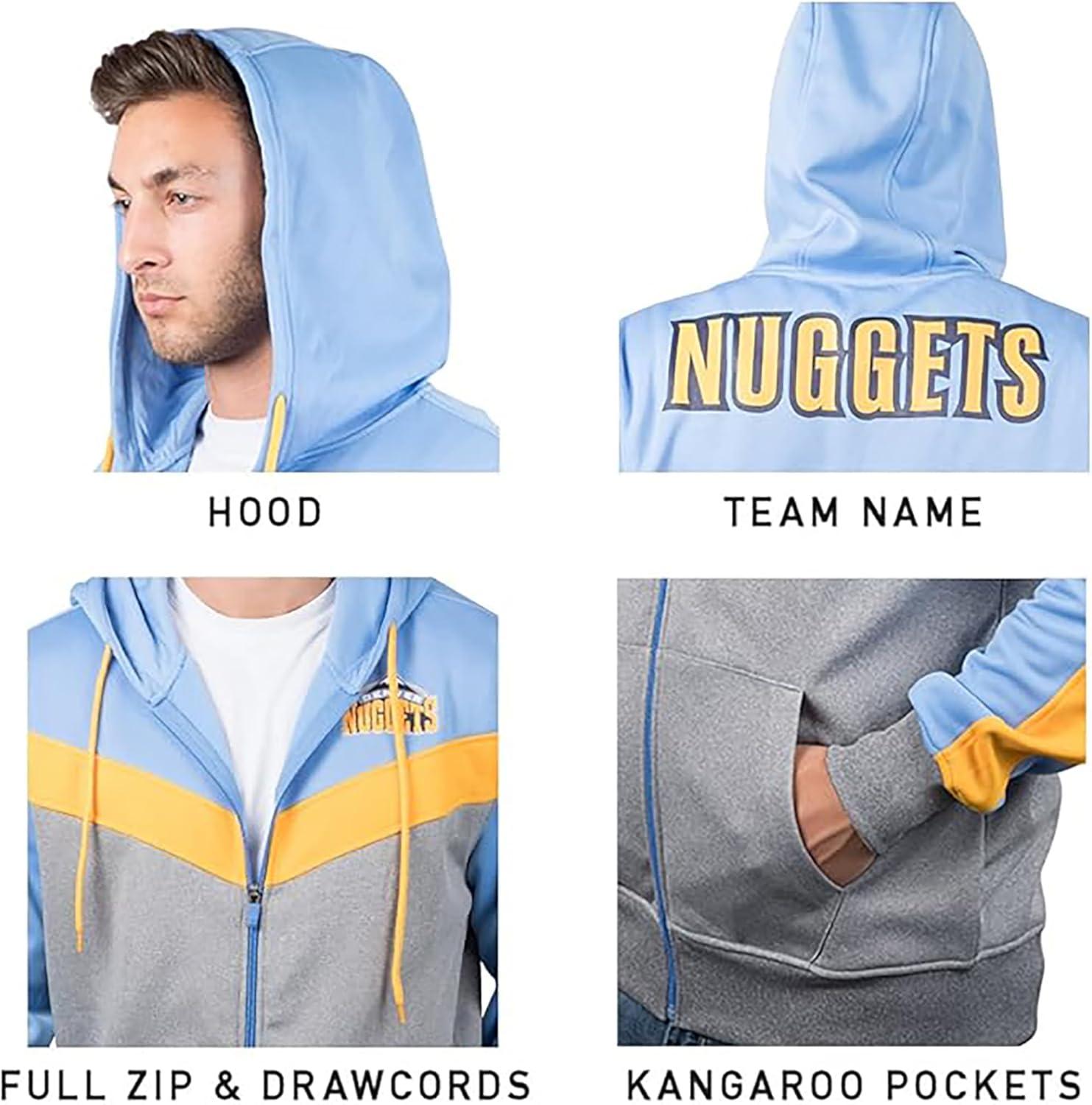 imageUltra Game Mens NBA Official Supremely Soft Full Zip Hoodie SweatshirtLight Blue