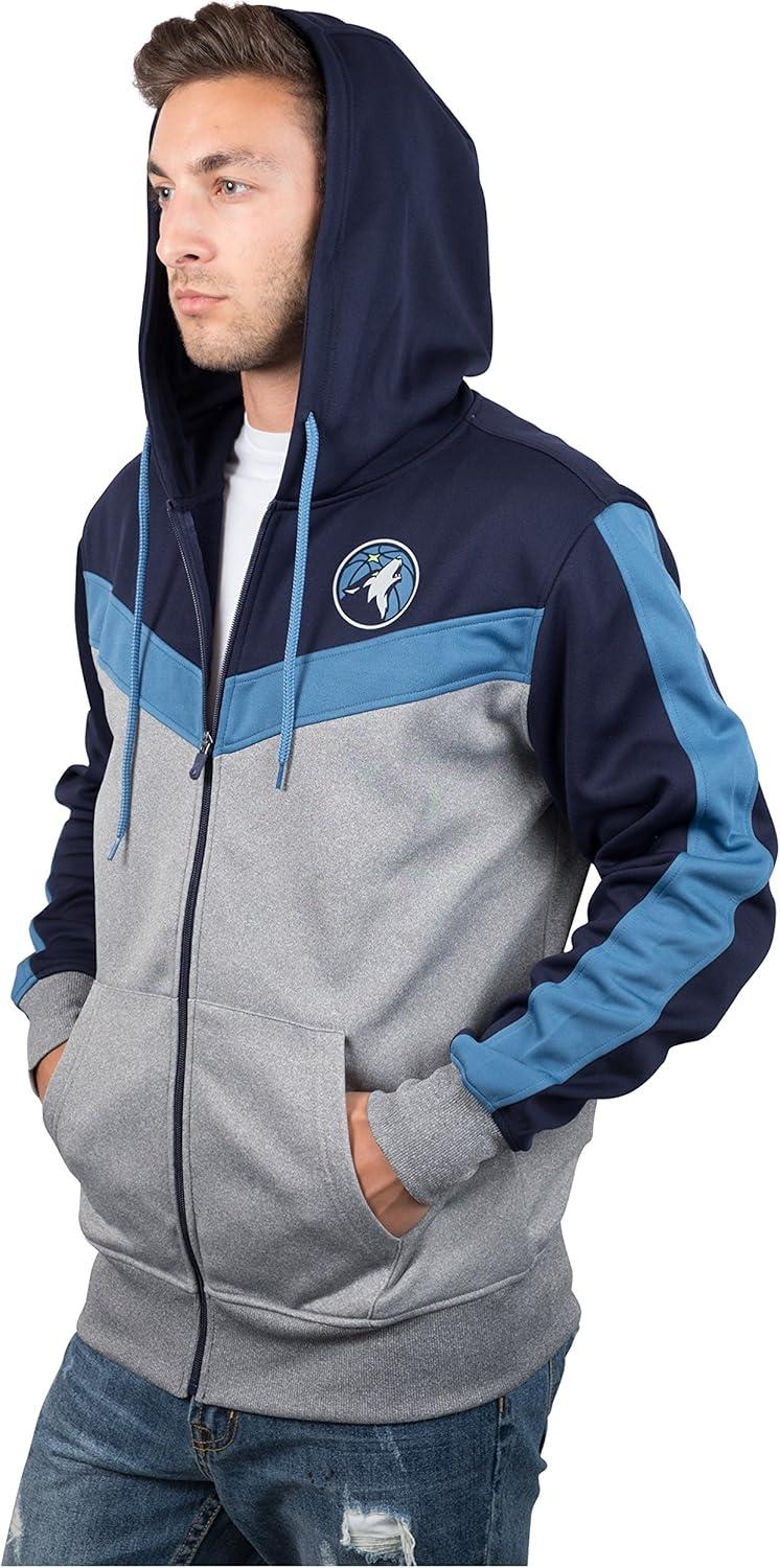 imageUltra Game Mens NBA Official Supremely Soft Full Zip Hoodie SweatshirtMidnight Blue