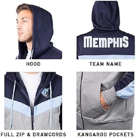 imageUltra Game Mens NBA Official Supremely Soft Full Zip Hoodie SweatshirtNavy
