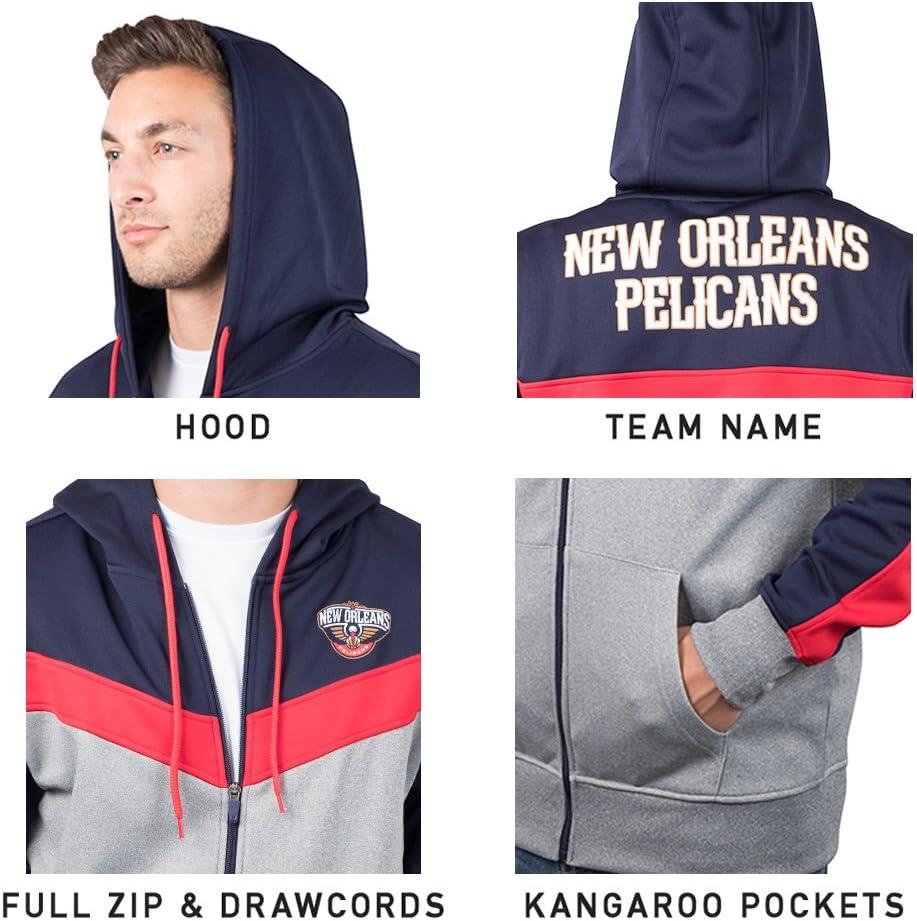 imageUltra Game Mens NBA Official Supremely Soft Full Zip Hoodie SweatshirtNavy