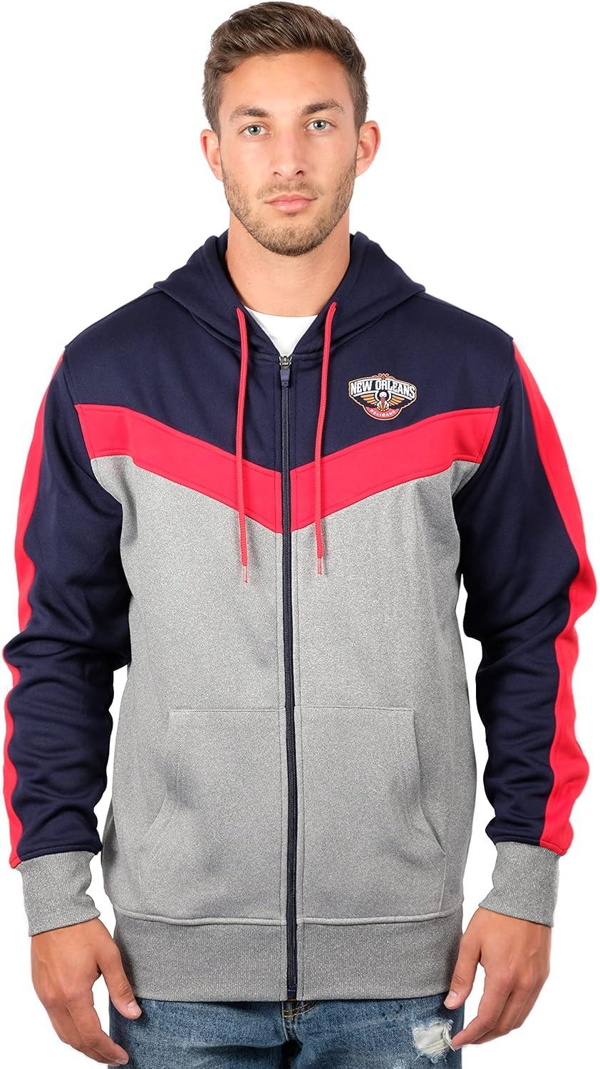 imageUltra Game Mens NBA Official Supremely Soft Full Zip Hoodie SweatshirtNavy