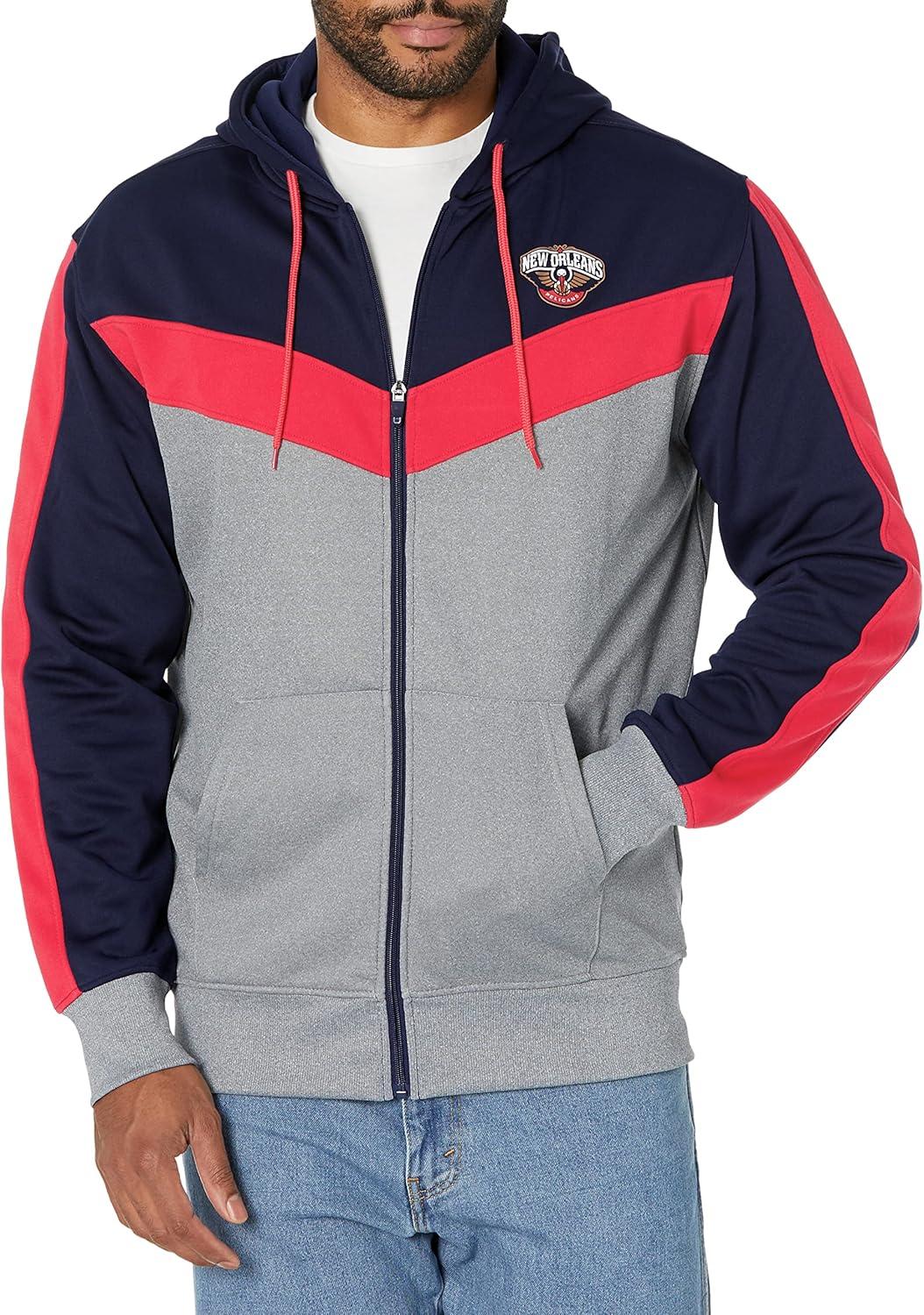 imageUltra Game Mens NBA Official Supremely Soft Full Zip Hoodie SweatshirtNavy