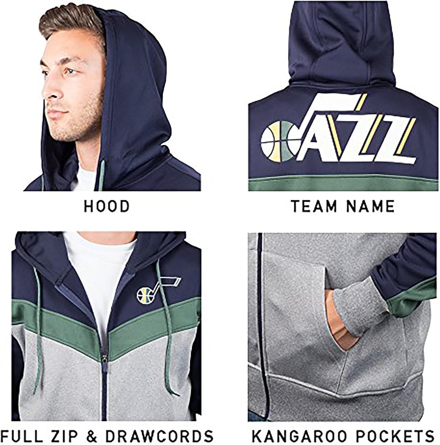 imageUltra Game Mens NBA Official Supremely Soft Full Zip Hoodie SweatshirtNavy
