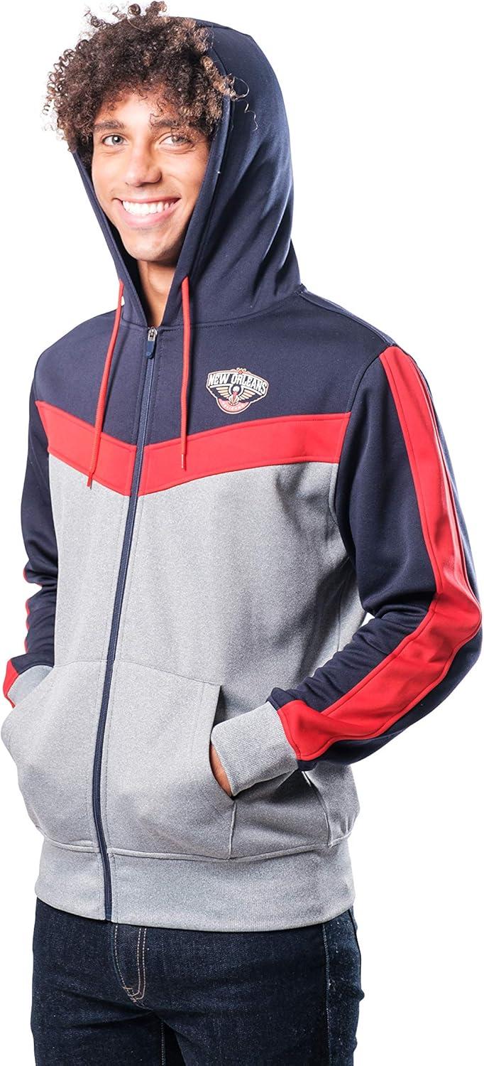 imageUltra Game Mens NBA Official Supremely Soft Full Zip Hoodie SweatshirtNavy