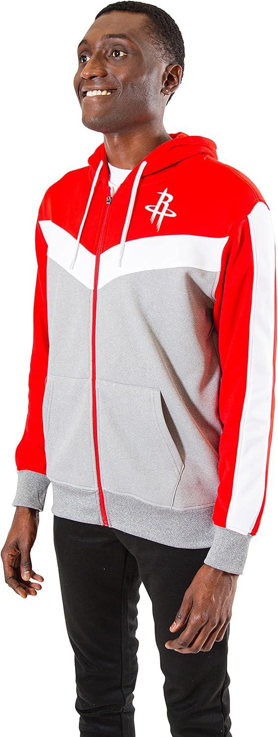 imageUltra Game Mens NBA Official Supremely Soft Full Zip Hoodie SweatshirtRed