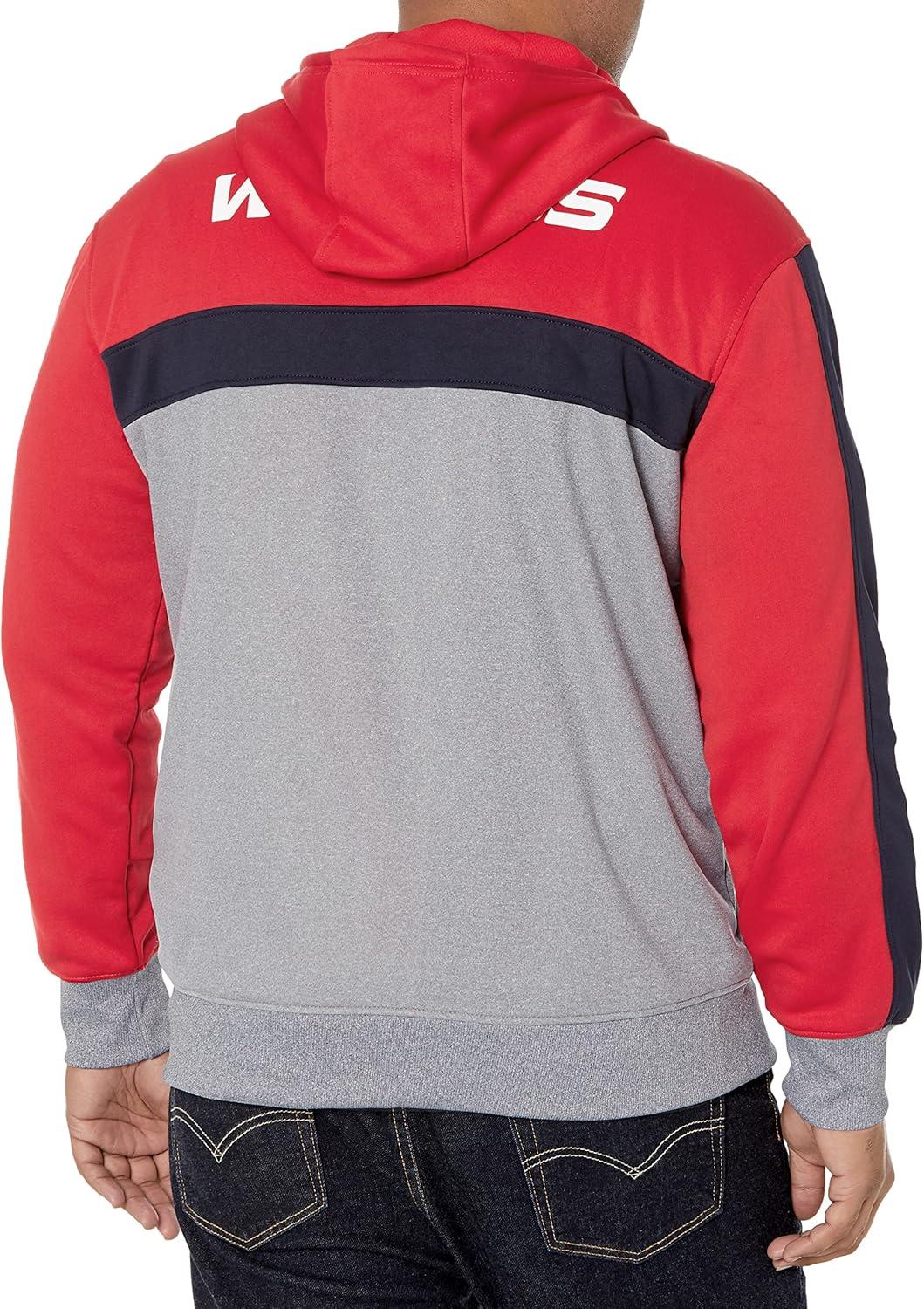 imageUltra Game Mens NBA Official Supremely Soft Full Zip Hoodie SweatshirtRed