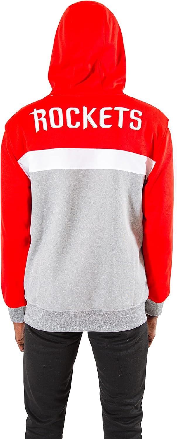 imageUltra Game Mens NBA Official Supremely Soft Full Zip Hoodie SweatshirtRed