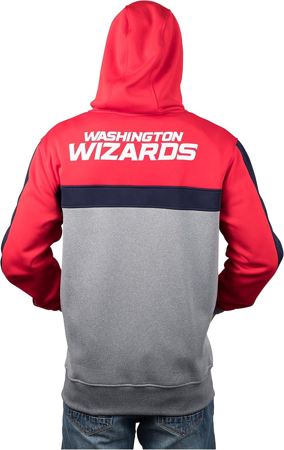 imageUltra Game Mens NBA Official Supremely Soft Full Zip Hoodie SweatshirtRed