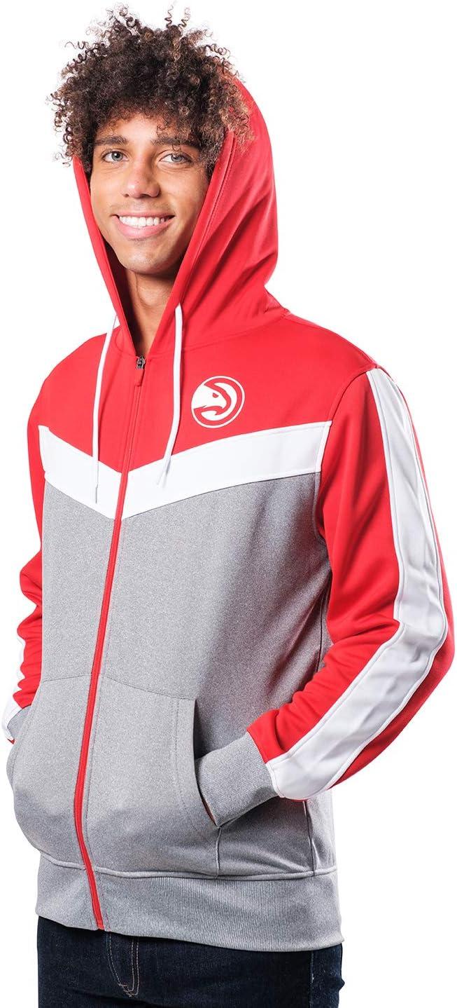 imageUltra Game Mens NBA Official Supremely Soft Full Zip Hoodie SweatshirtRed