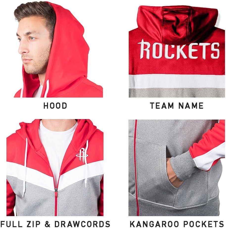 imageUltra Game Mens NBA Official Supremely Soft Full Zip Hoodie SweatshirtRed
