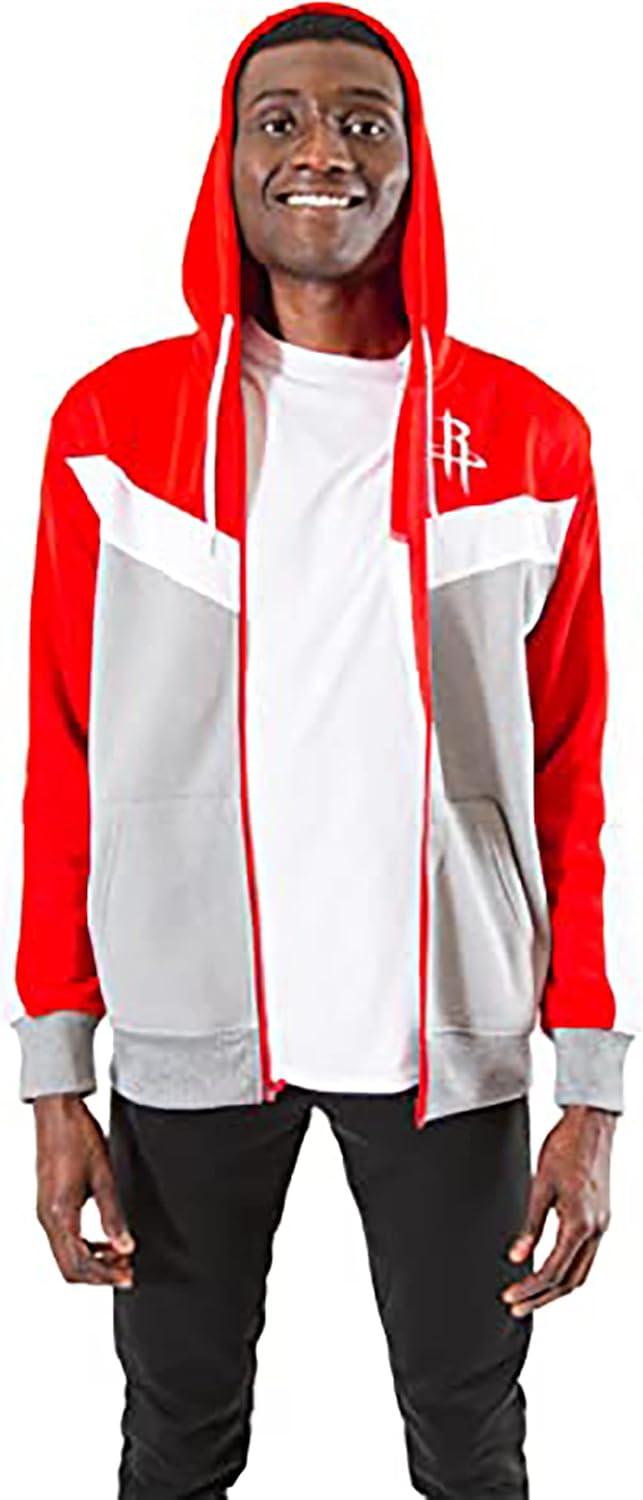 imageUltra Game Mens NBA Official Supremely Soft Full Zip Hoodie SweatshirtRed
