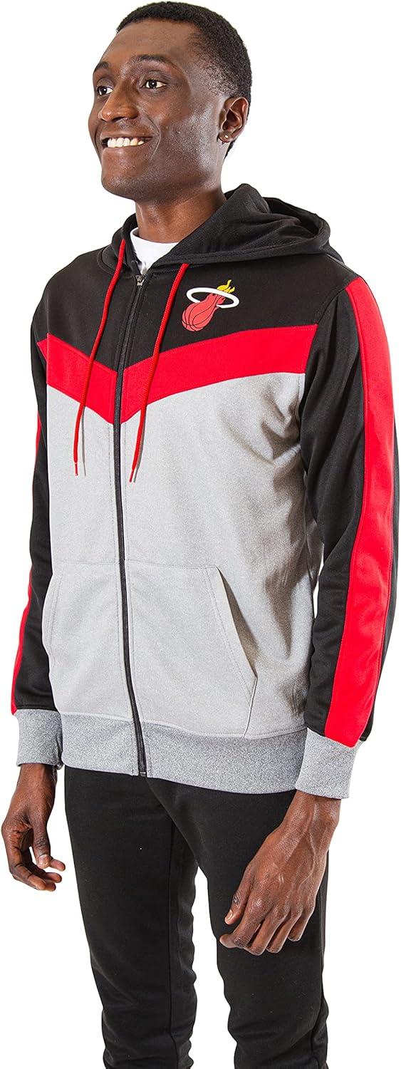 imageUltra Game Mens NBA Official Supremely Soft Full Zip Hoodie SweatshirtRed