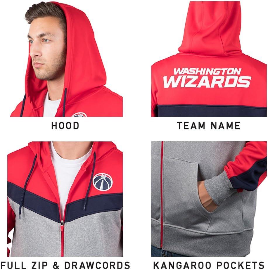 imageUltra Game Mens NBA Official Supremely Soft Full Zip Hoodie SweatshirtRed