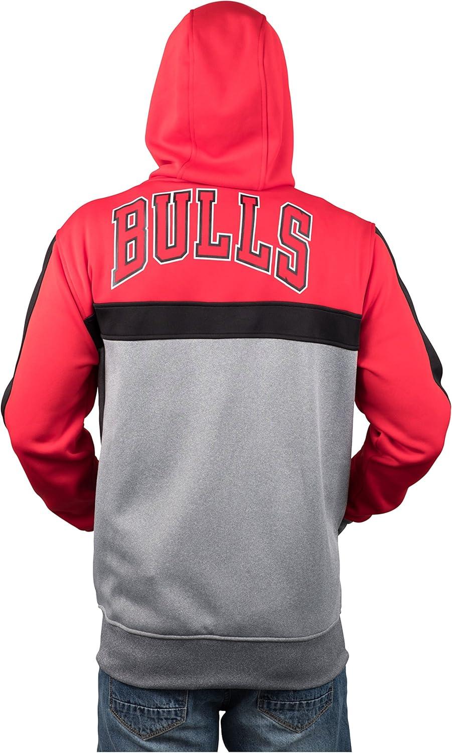 imageUltra Game Mens NBA Official Supremely Soft Full Zip Hoodie SweatshirtRed