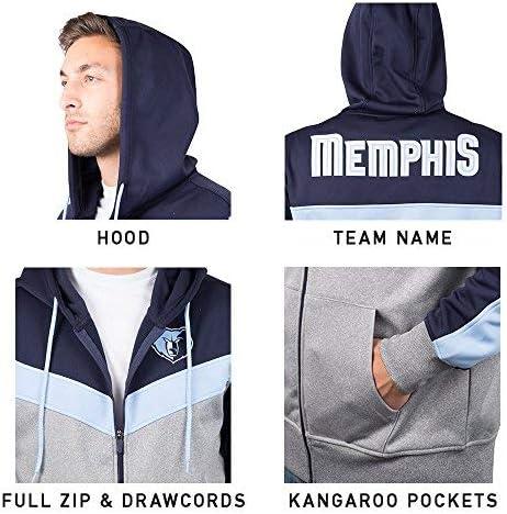 imageUltra Game Mens NBA Official Supremely Soft Full Zip Hoodie SweatshirtRoyal