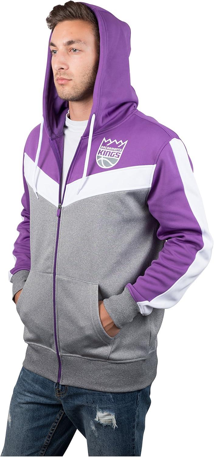 imageUltra Game Mens NBA Official Supremely Soft Full Zip Hoodie SweatshirtViolet