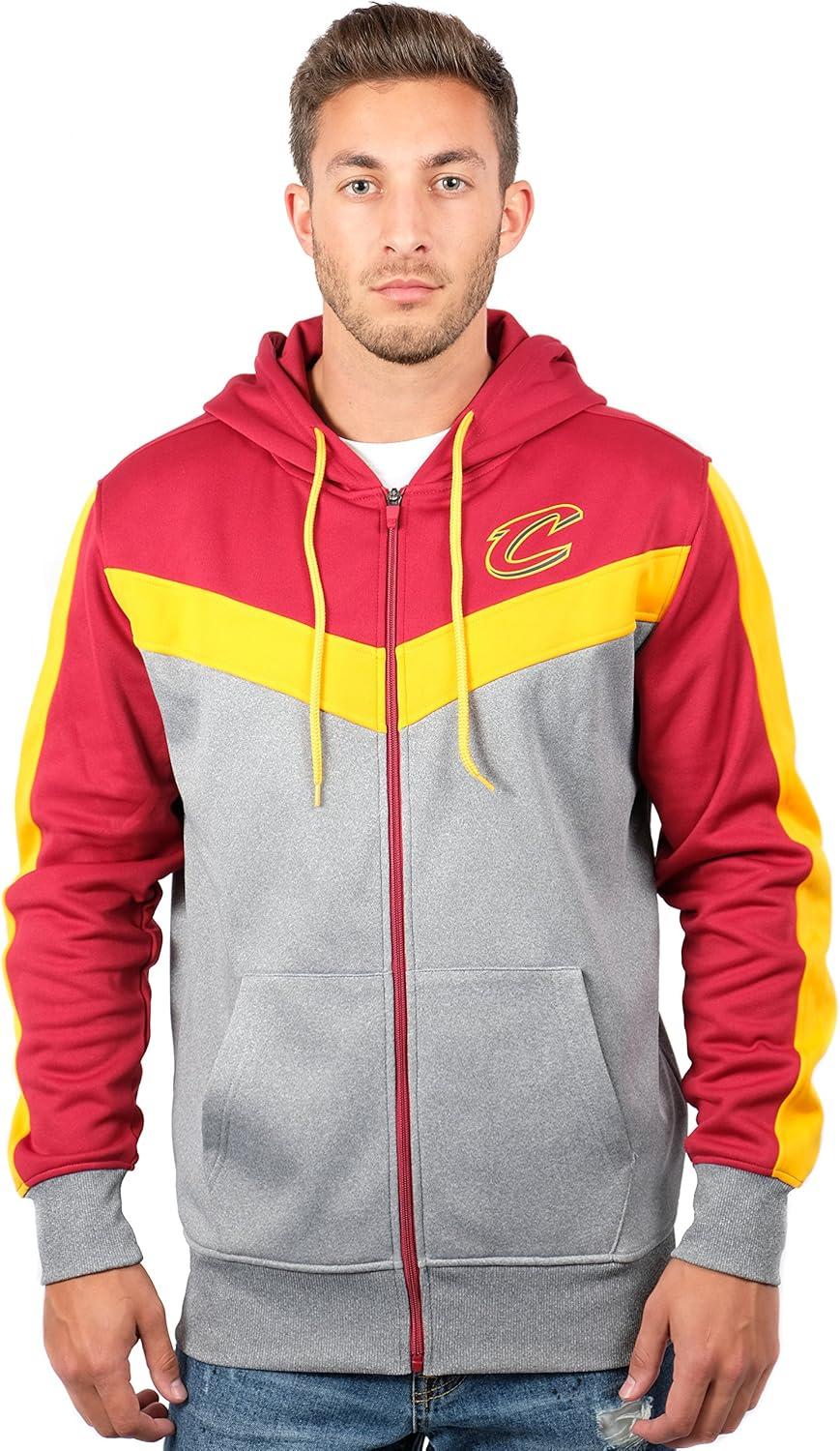 imageUltra Game Mens NBA Official Supremely Soft Full Zip Hoodie SweatshirtWine