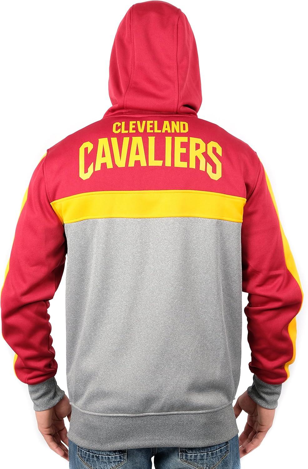 imageUltra Game Mens NBA Official Supremely Soft Full Zip Hoodie SweatshirtWine