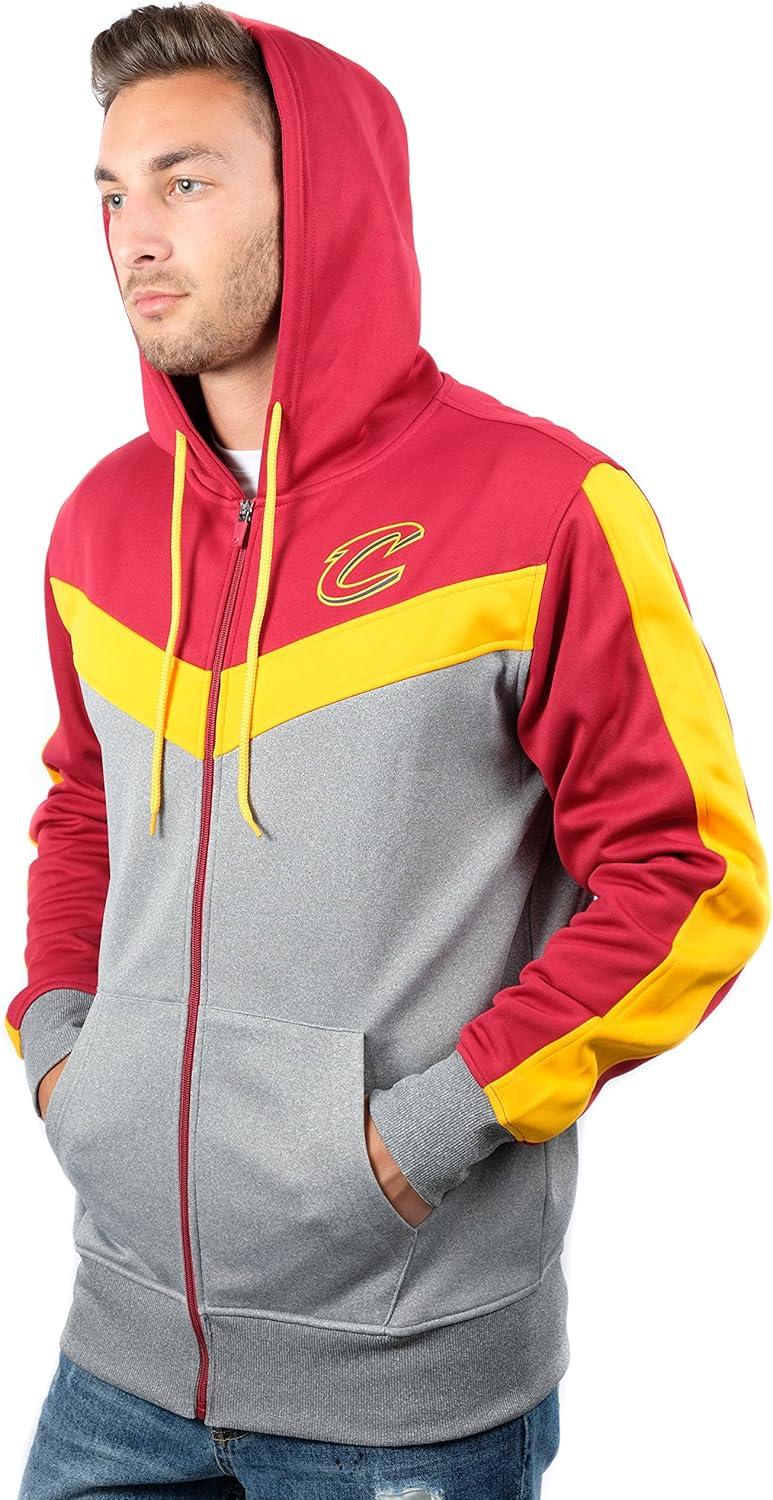imageUltra Game Mens NBA Official Supremely Soft Full Zip Hoodie SweatshirtWine